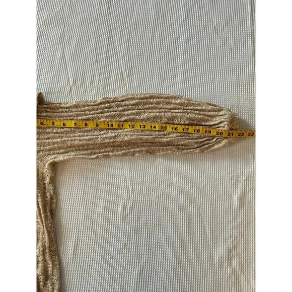 Easel Womens Knitted Off The Shoulder Ruffle Knitted Top Romantic Boho SIZE S - Picture 4 of 7